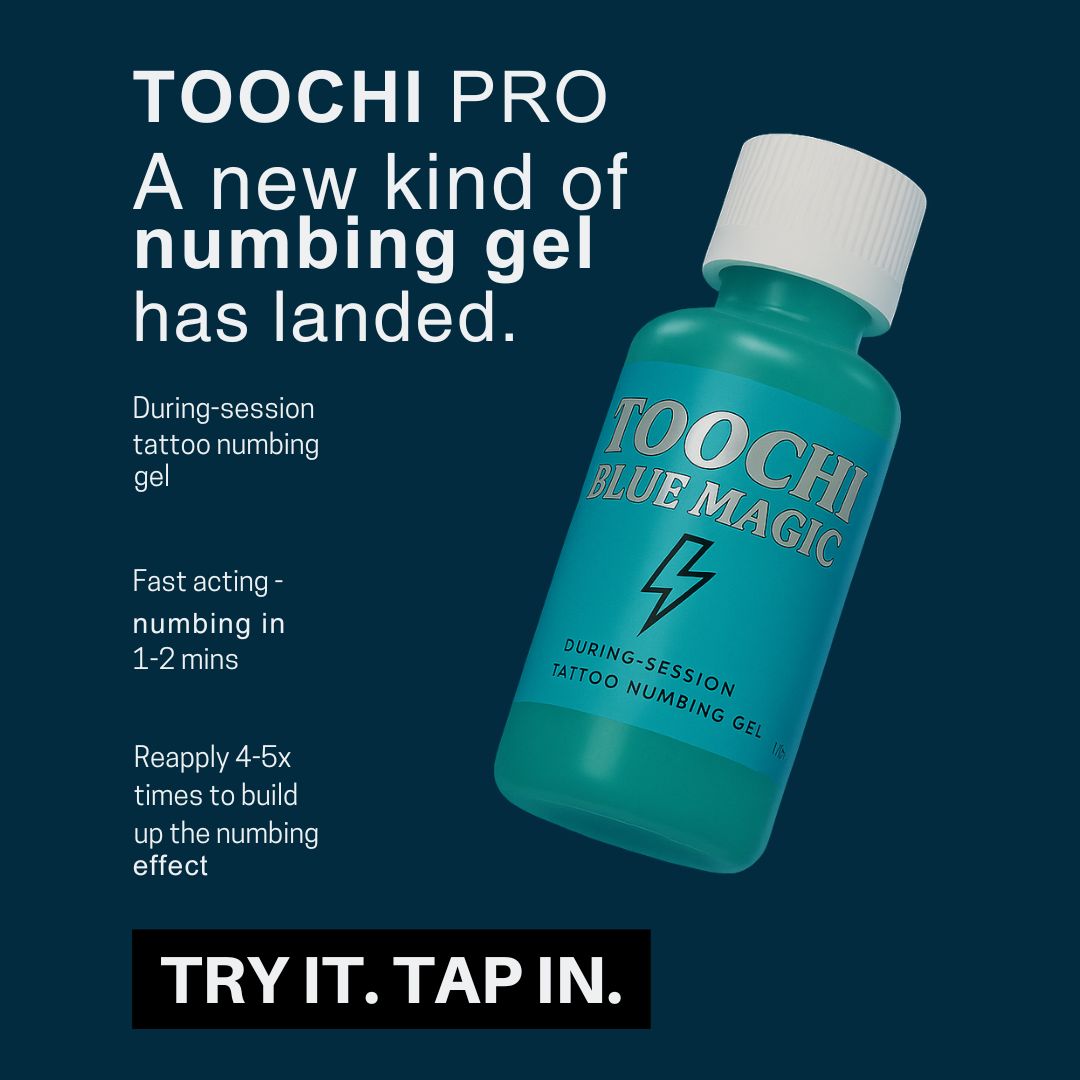 Toochi Blue Magic During Tattoo Numbing Gel